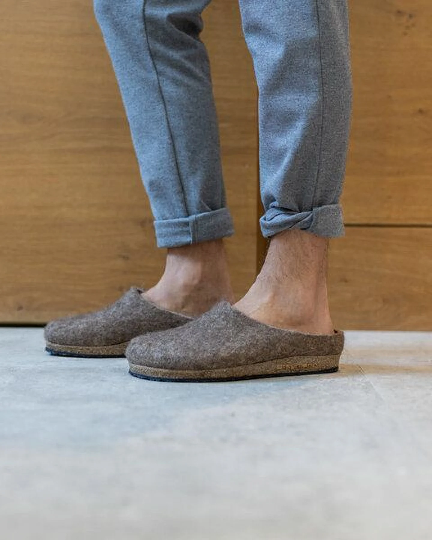 Stegmann Filzclog 108 Natur aus 100% seltenen Wollen - Hausschuhe für Damen & Herren - Pantoffeln mit Kork Sohle – Ansicht 4