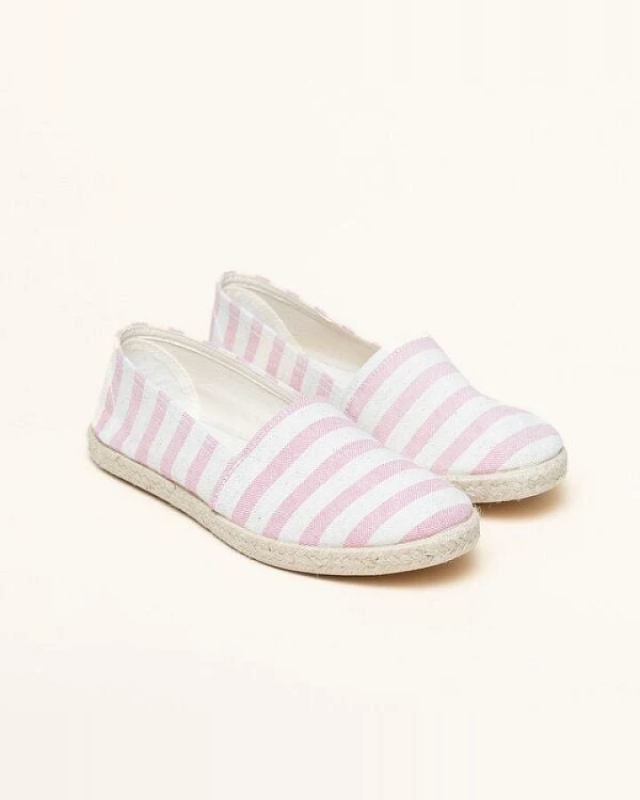 Gottstein Camping Duo Linen-Espadrille aus GRS zertifizierten Leinen für Damen - Nachhaltiger Sommerschuh mit Gummisohle