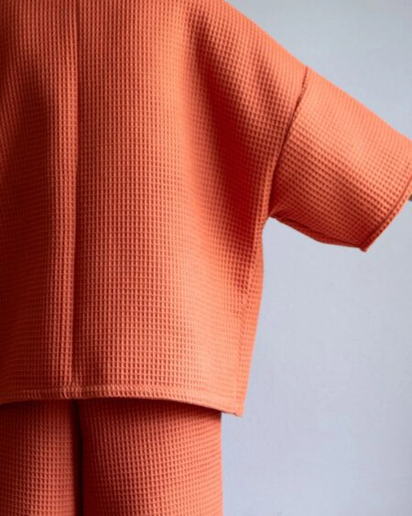 Ecostories Oversize Kimono Waffel – Ansicht 3