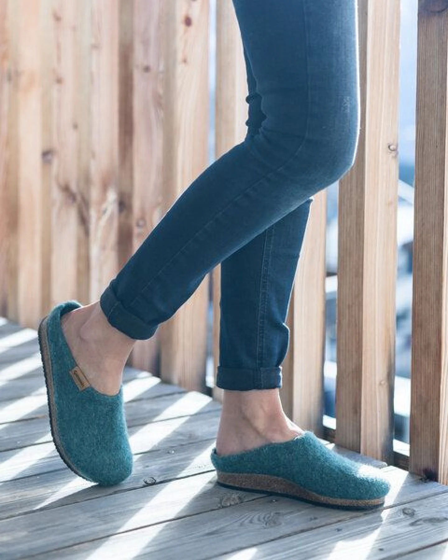 Stegmann Filzpantoffel 208 aus 100% hochwertiger Merino-Wolle - Hausschuhe für Damen & Herren - Pantoffeln mit Komfort-Kork-Sohle – Ansicht 2