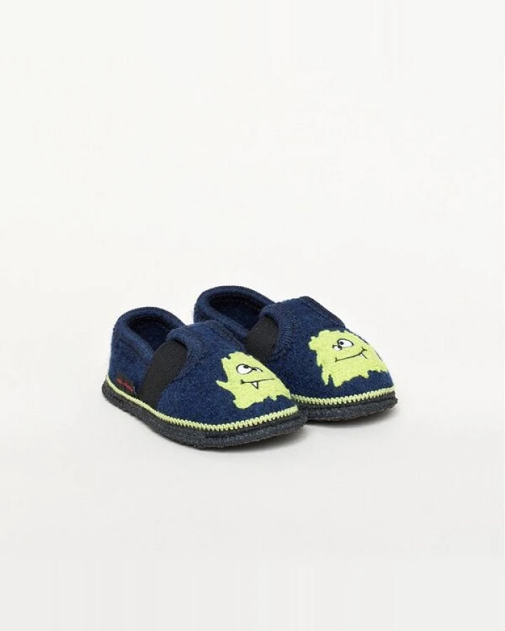 Kitz-Pichler Kitz Pichler Bobby Monster - Kinder-Hausschuh für Jungen & Mädchen aus 100% Schurwolle - Warme Filz-Pantoffel