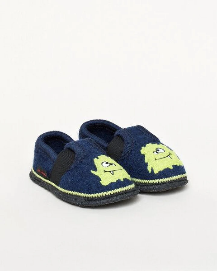Kitz-Pichler Kitz Pichler Bobby Monster - Kinder-Hausschuh für Jungen & Mädchen aus 100% Schurwolle - Warme Filz-Pantoffel