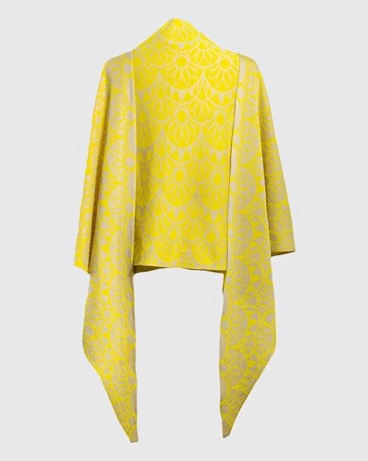 LANARTO slow fashion Schultertuch Sonne aus Bio-Baumwolle made in germany