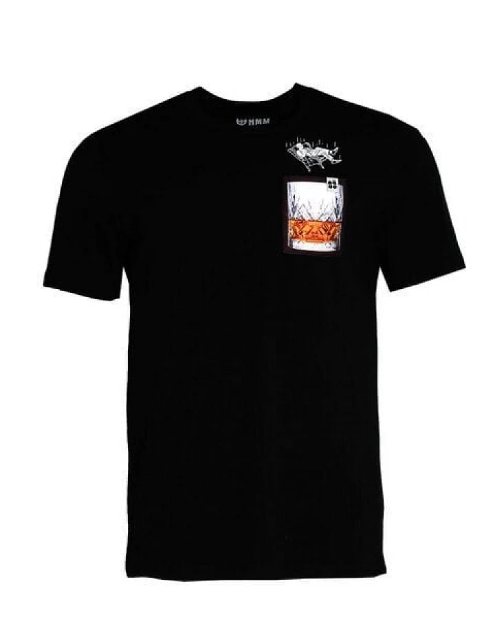 FÄDD Herren T-Shirt Rundhals aus Bio-Baumwolle "Whisky BT" Schwarz