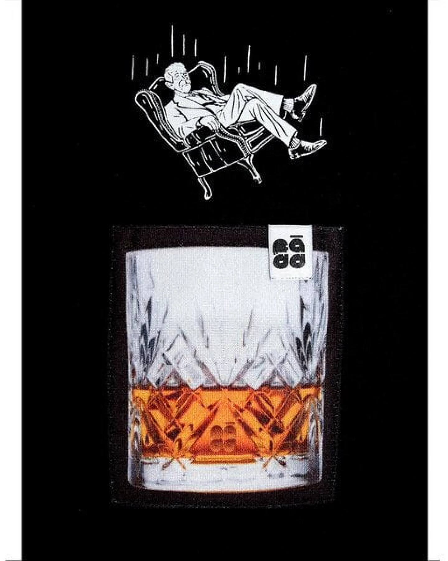 FÄDD Herren T-Shirt Rundhals aus Bio-Baumwolle "Whisky BT" Schwarz – Ansicht 3