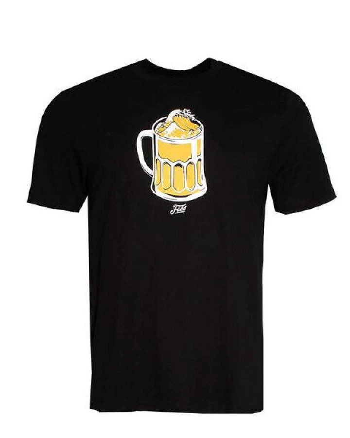 Herren T-Shirt Rundhals aus Bio-Baumwolle "Tsubieri" Schwarz von Fädd
