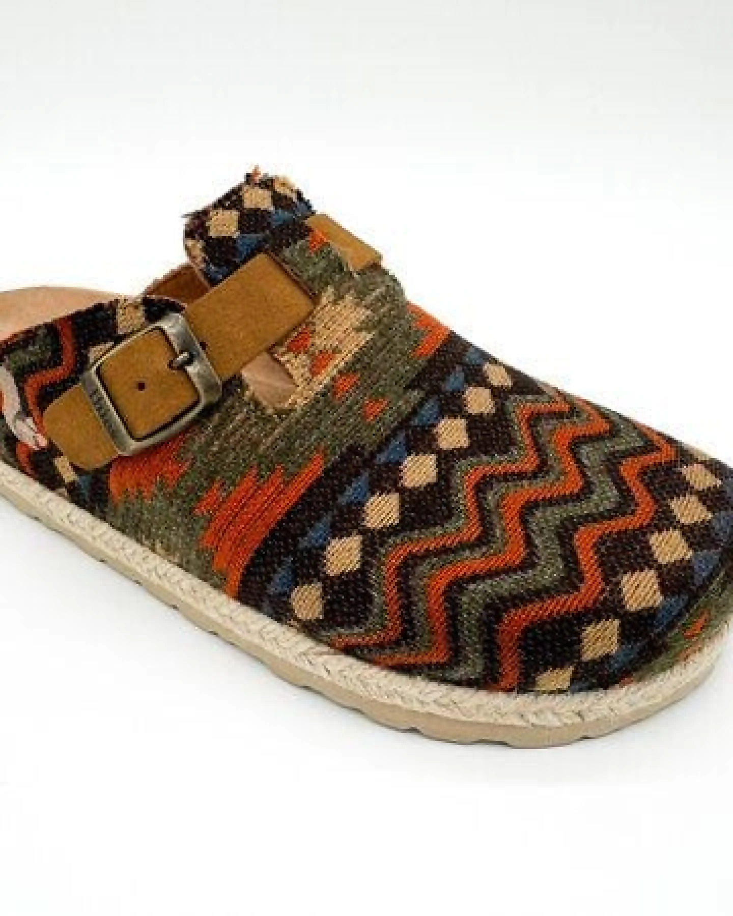 Vegane thies ® Eco Bio Yosemite Clogs aus rec. textilen Material mit Kork-Tieffussbett – Ansicht 2