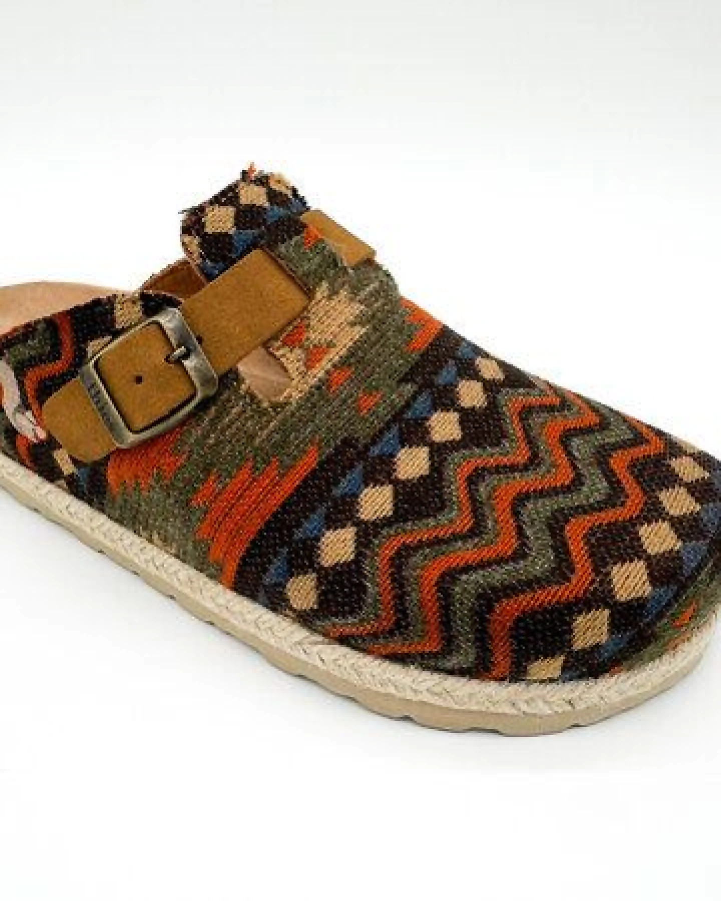 Vegane thies ® Eco Bio Yosemite Clogs aus rec. textilen Material mit Kork-Tieffussbett – Ansicht 2