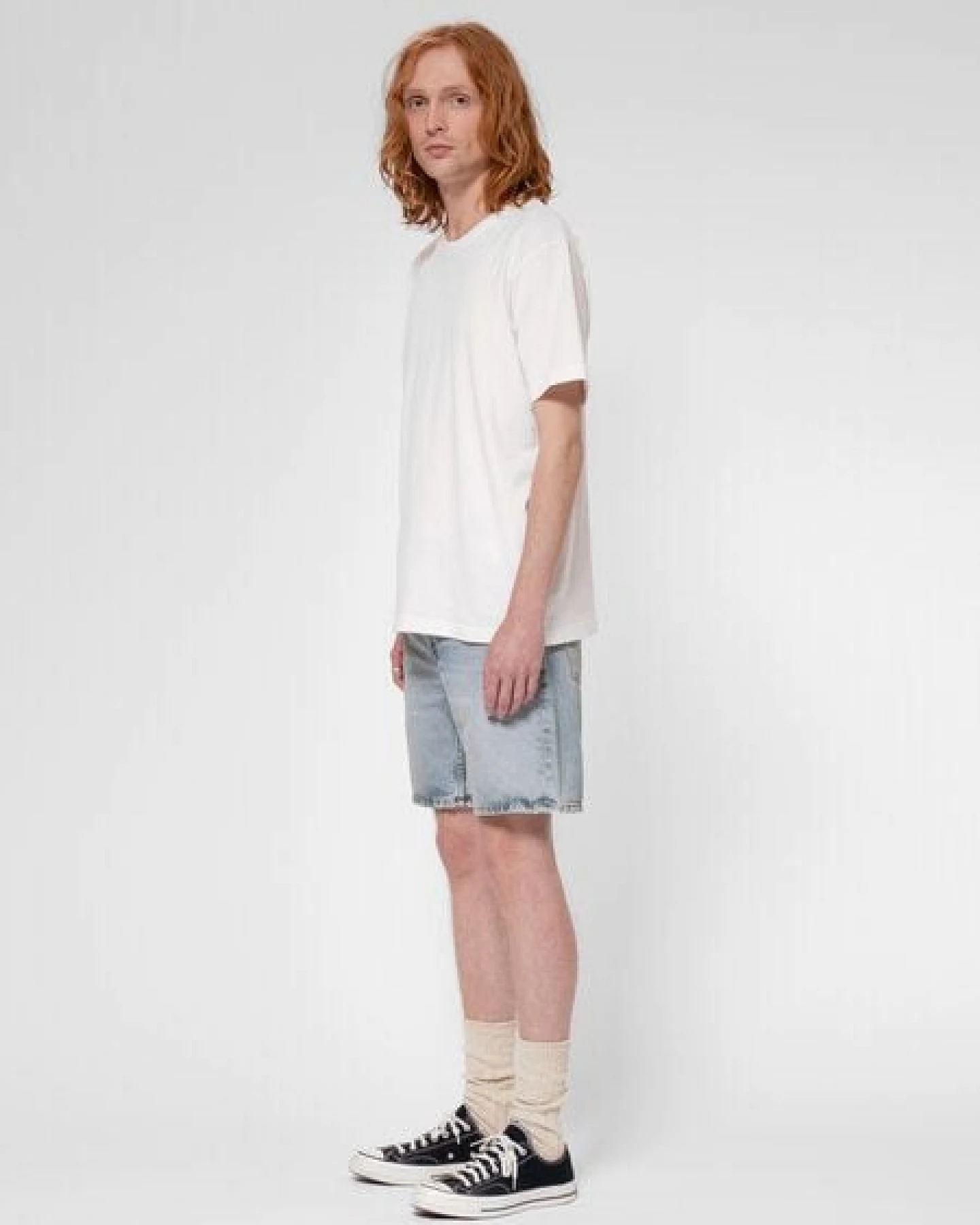 Nudie Jeans Jeans-Shorts Seth Sea Salt – Ansicht 4