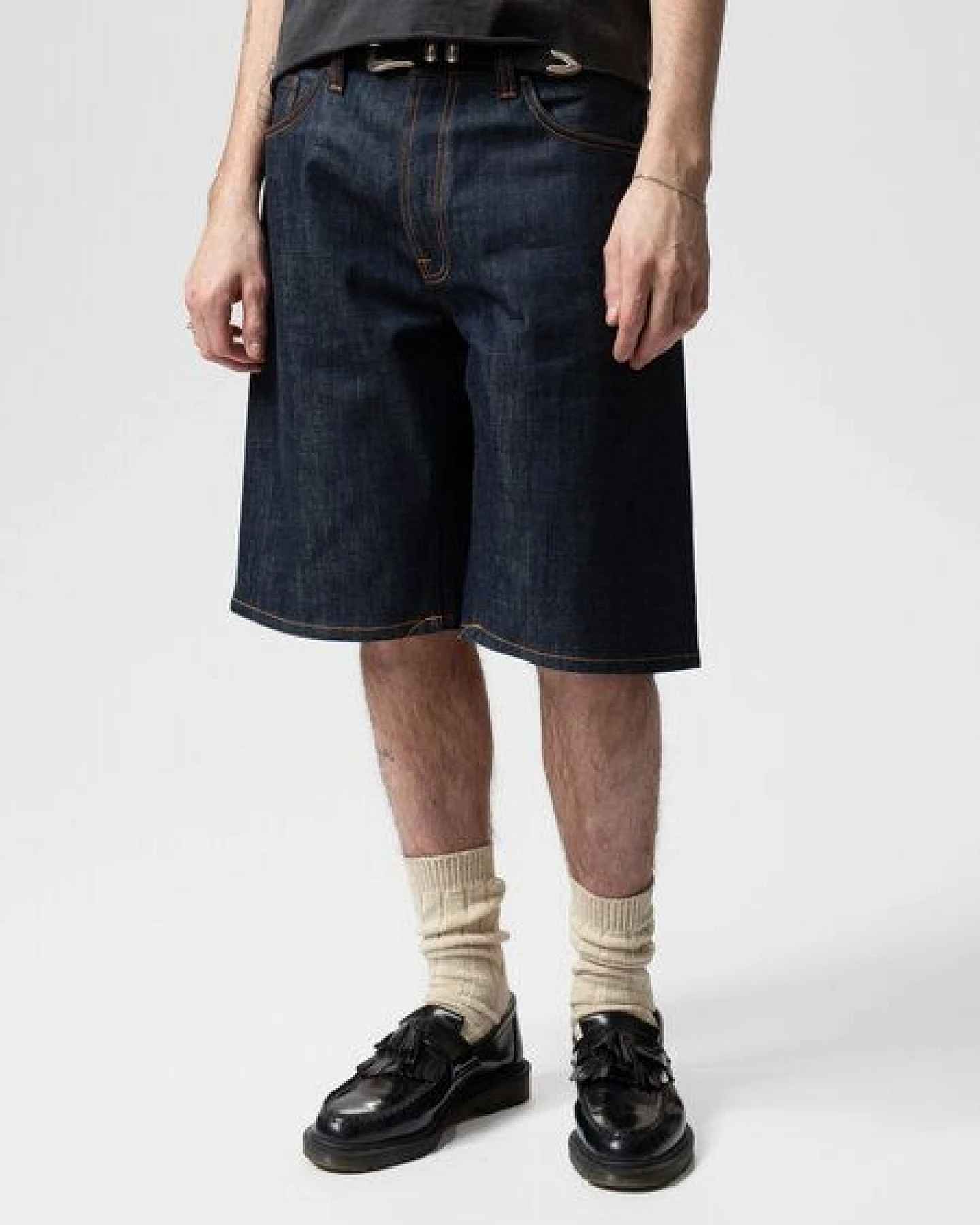 Nudie Jeans Jeans-Shorts Zeb Dry Streaky – Ansicht 3