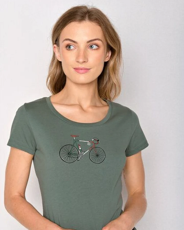 GREENBOMB Bike Italy Loves - Sportliches T-Shirt aus Bio-Baumwolle / hochwertiger Print / GOTS / Fair & Vegan