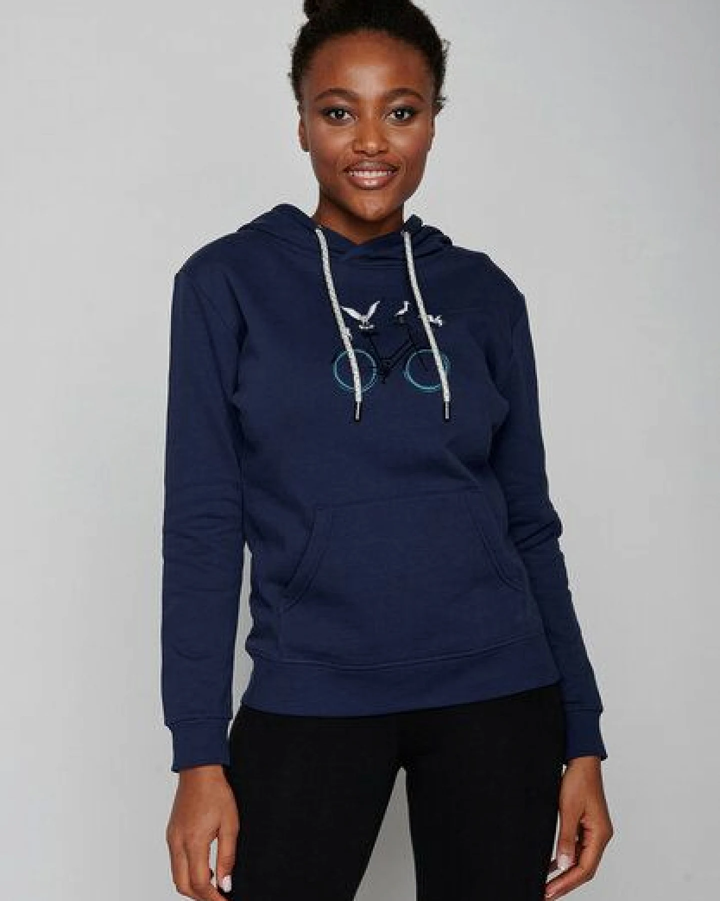 GREENBOMB Bike Seagulls Chipper - Gemütlicher Hoodie aus Bio-Baumwolle / hochwertiger Print / GOTS / Fair & Vegan – Ansicht 2