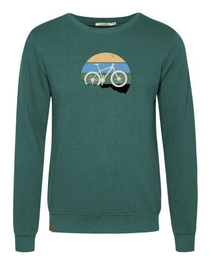 GREENBOMB Bike Downhill Wild - Gemütliches Sweatshirt aus Bio-Baumwolle / hochwertiger Print / GOTS / Fair & Vegan