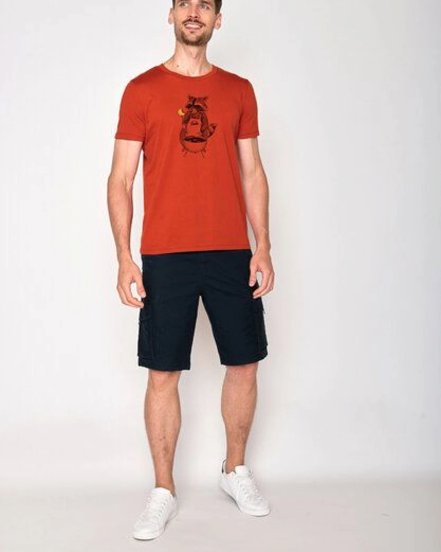 GREENBOMB Animal BBQ Guide - Sportliches T-Shirt aus Bio-Baumwolle / hochwertiger Print / GOTS / Fair & Vegan – Ansicht 3