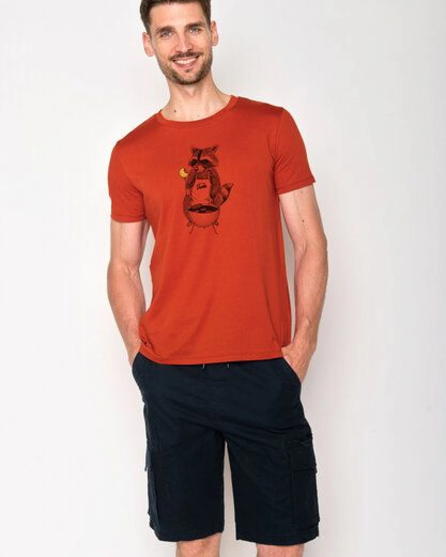 GREENBOMB Animal BBQ Guide - Sportliches T-Shirt aus Bio-Baumwolle / hochwertiger Print / GOTS / Fair & Vegan – Ansicht 4