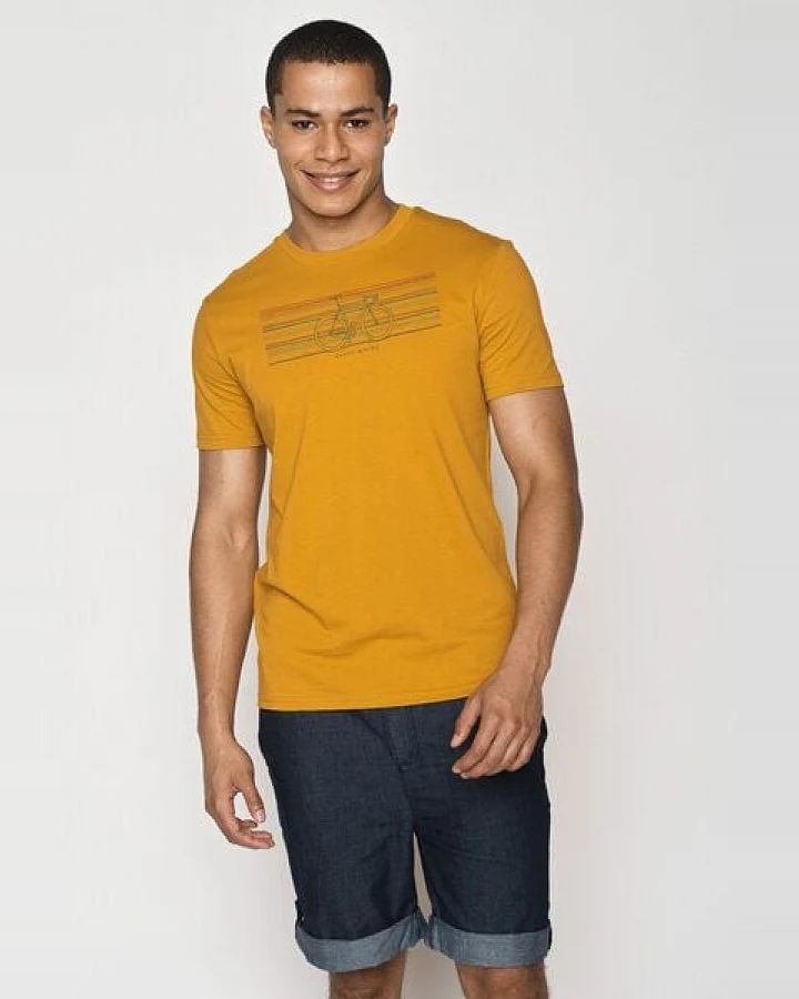 GREENBOMB Bike Happy Guide - Sportliches T-Shirt aus Bio-Baumwolle / hochwertiger Print / GOTS / Fair & Vegan