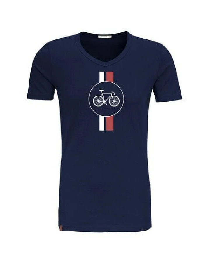 GREENBOMB Bike Highway Peak - Lässiges T-Shirt aus Bio-Baumwolle / hochwertiger Print / GOTS / Fair & Vegan