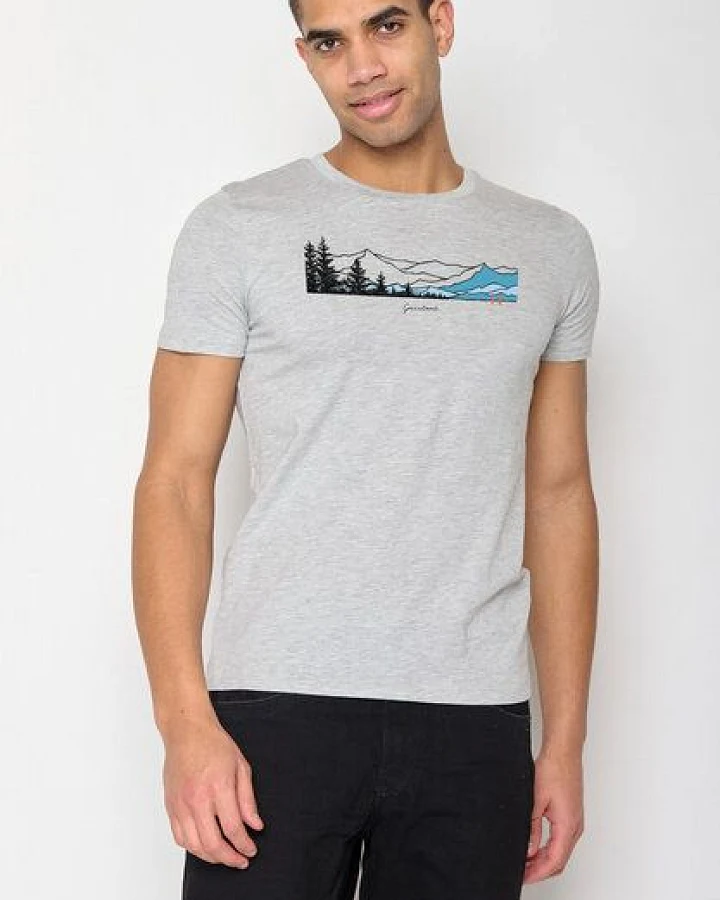 GREENBOMB Nature Hike Together Guide - Sportliches T-Shirt aus Bio-Baumwolle / hochwertiger Print / GOTS / Fair & Vegan