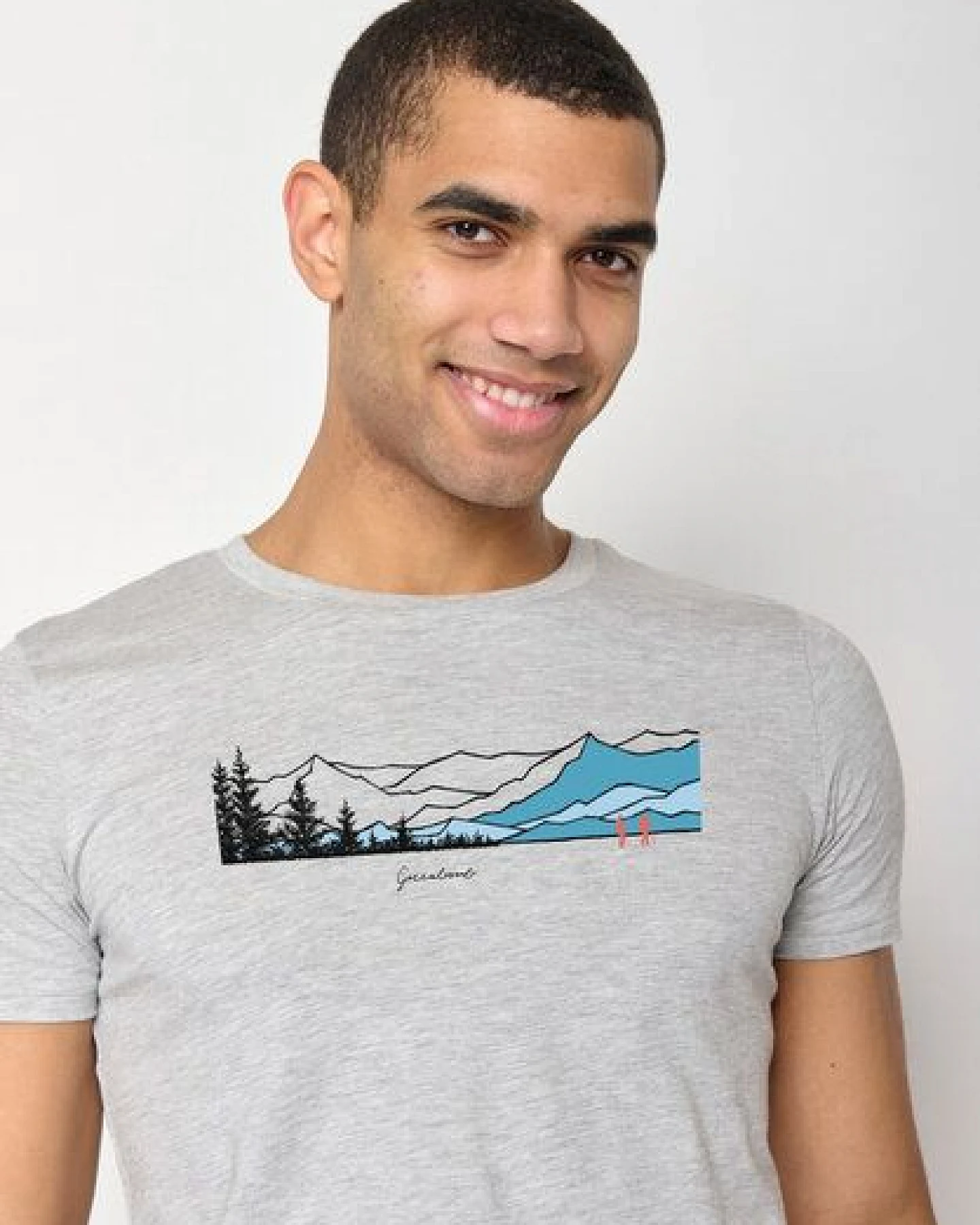 GREENBOMB Nature Hike Together Guide - Sportliches T-Shirt aus Bio-Baumwolle / hochwertiger Print / GOTS / Fair & Vegan – Ansicht 2