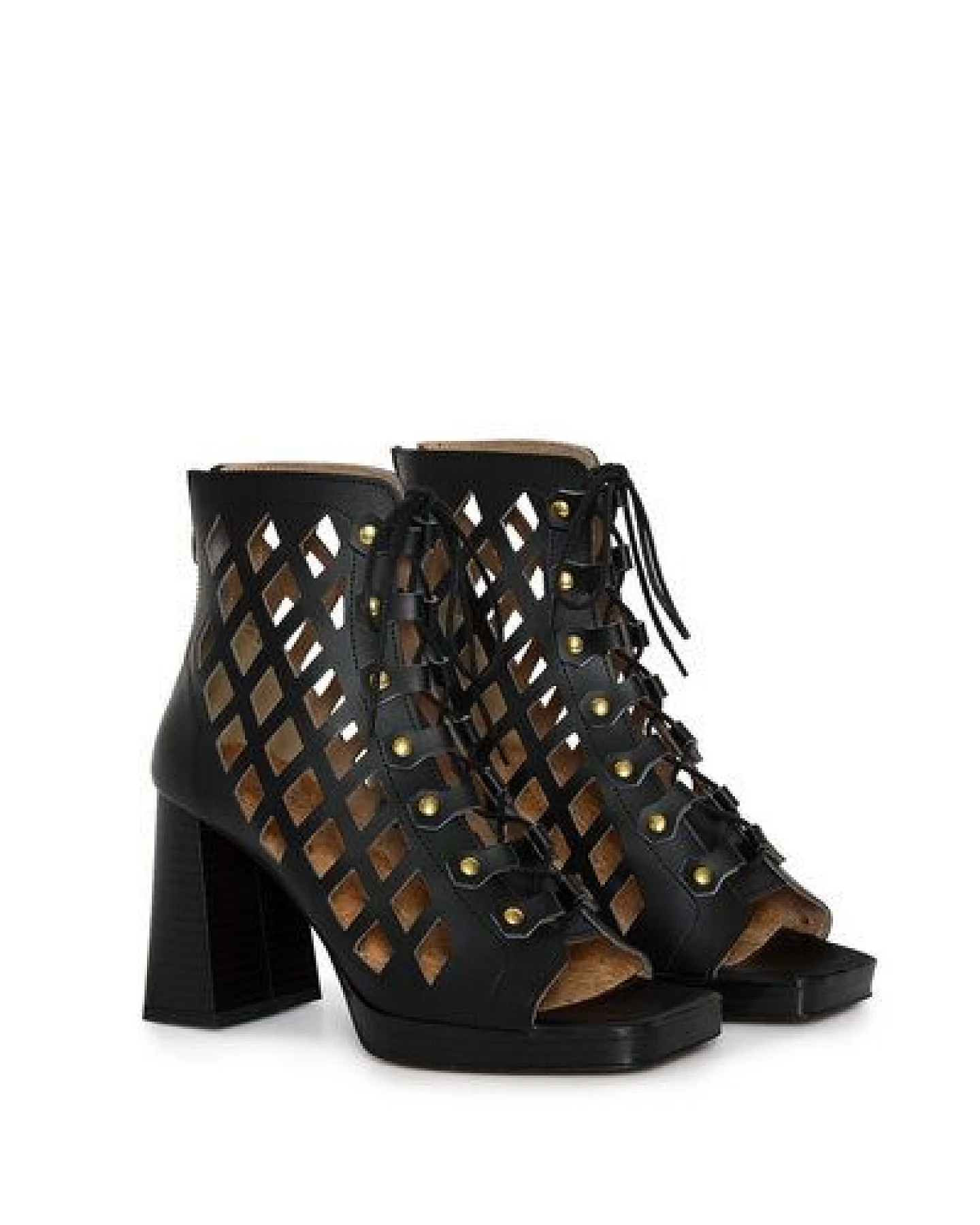 AGAZI DANCE YOUR WAY (black) – cut-out block heel sandals made from wheat & corn-based leather – Ansicht 3