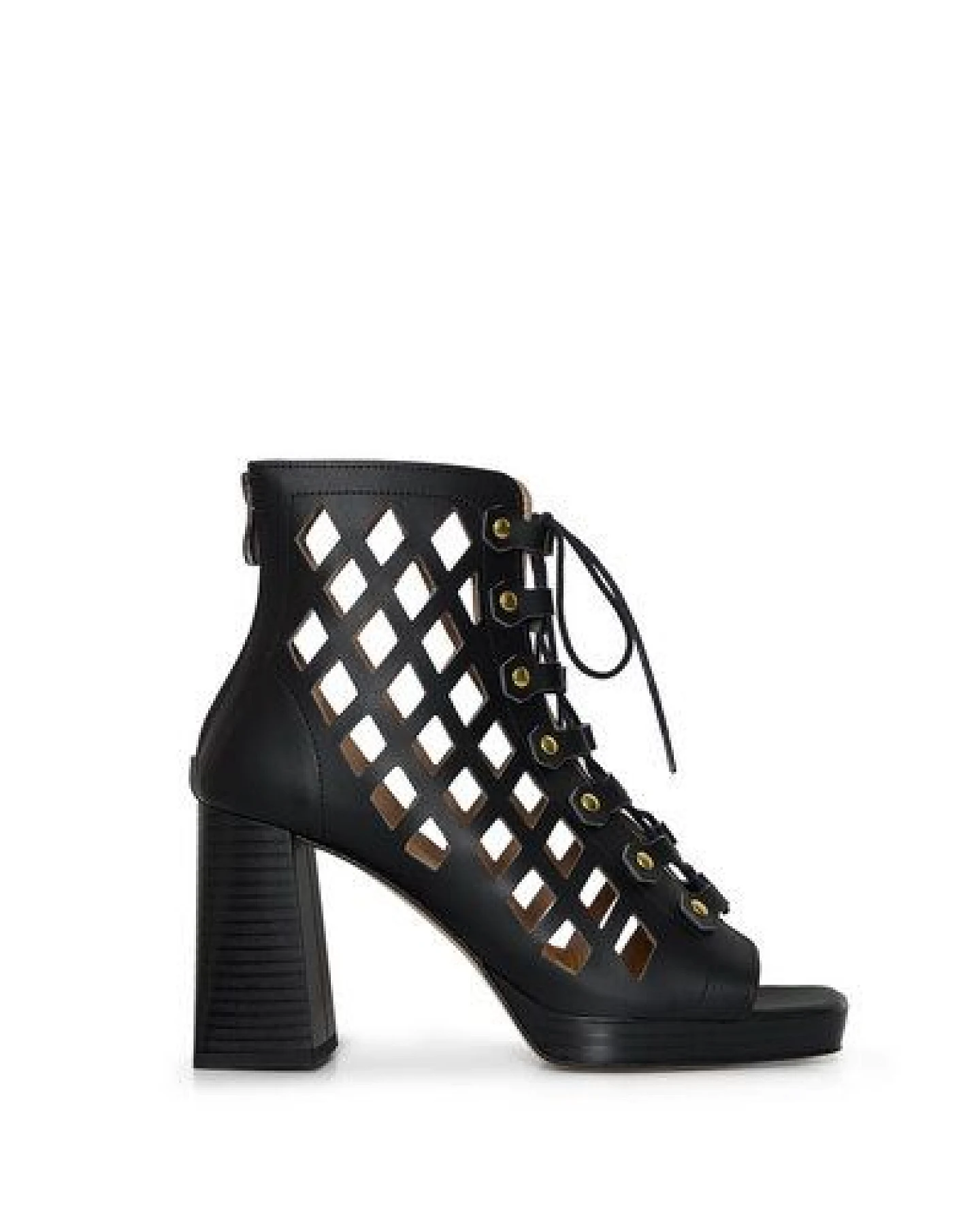 AGAZI DANCE YOUR WAY (black) – cut-out block heel sandals made from wheat & corn-based leather – Ansicht 3