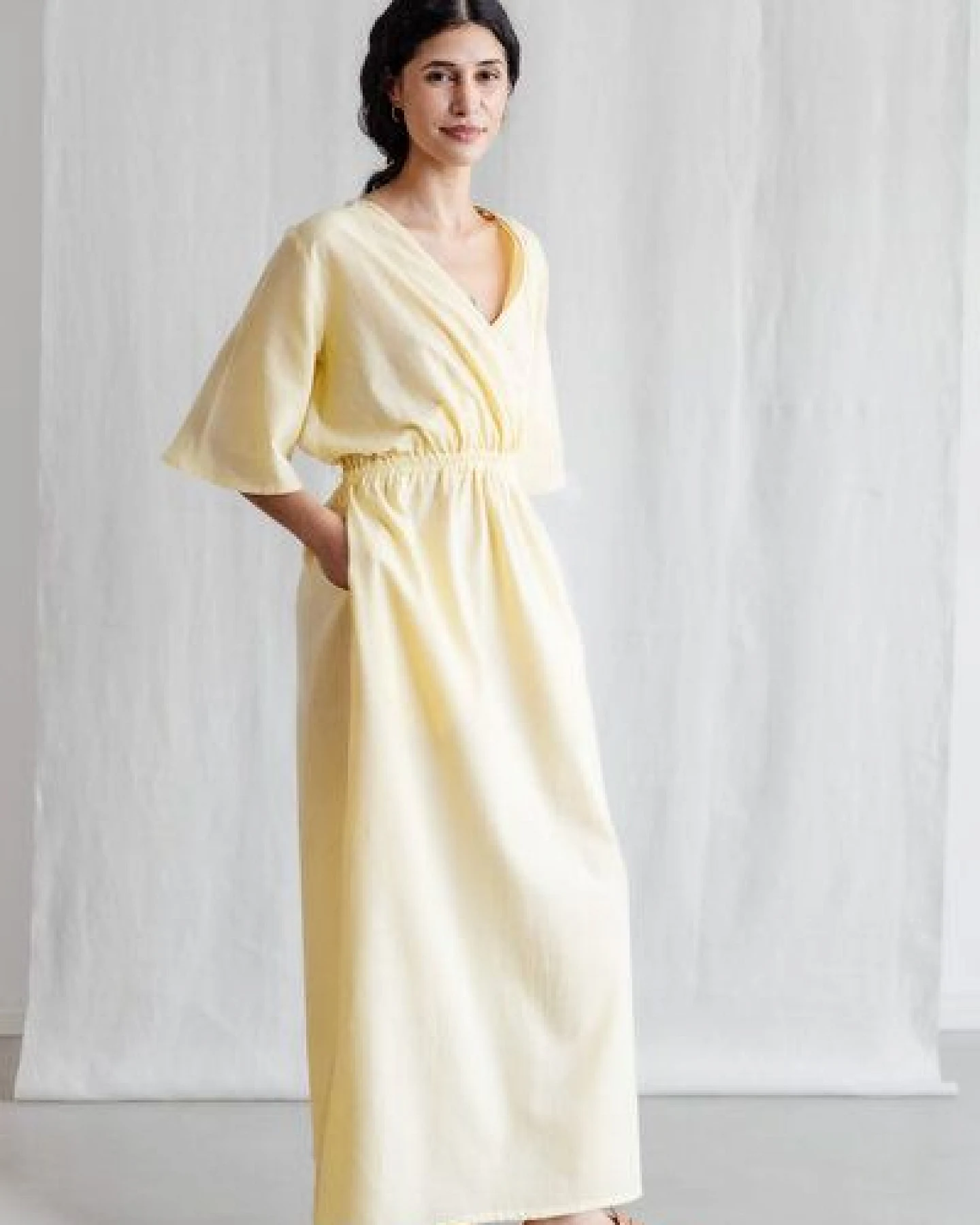 Jyoti - Fair Works Bio-Baumwoll Kleid Vaasi – Ansicht 2