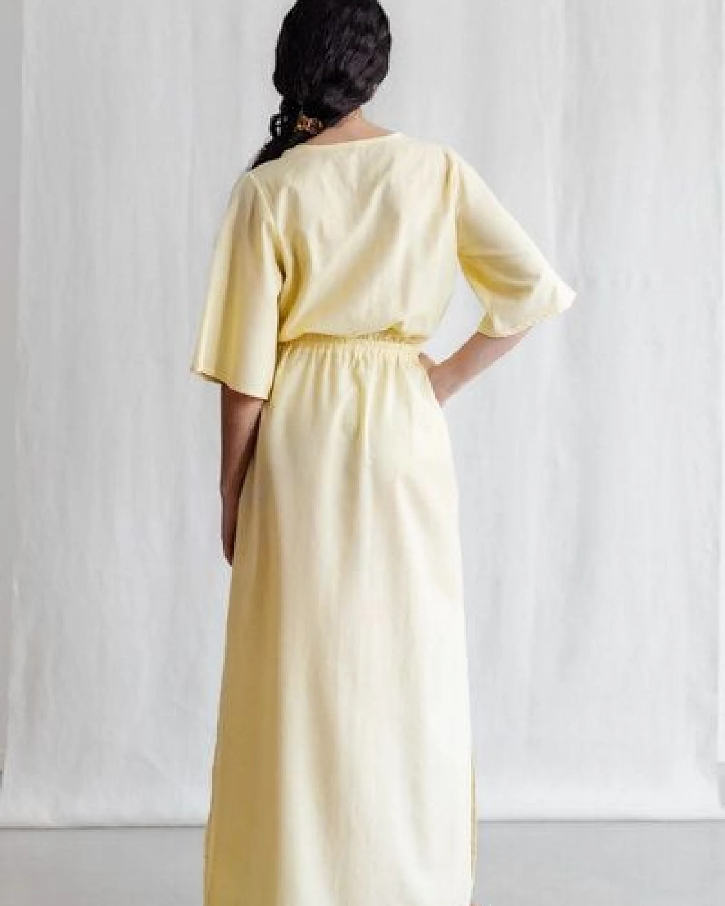 Jyoti - Fair Works Bio-Baumwoll Kleid Vaasi – Ansicht 4