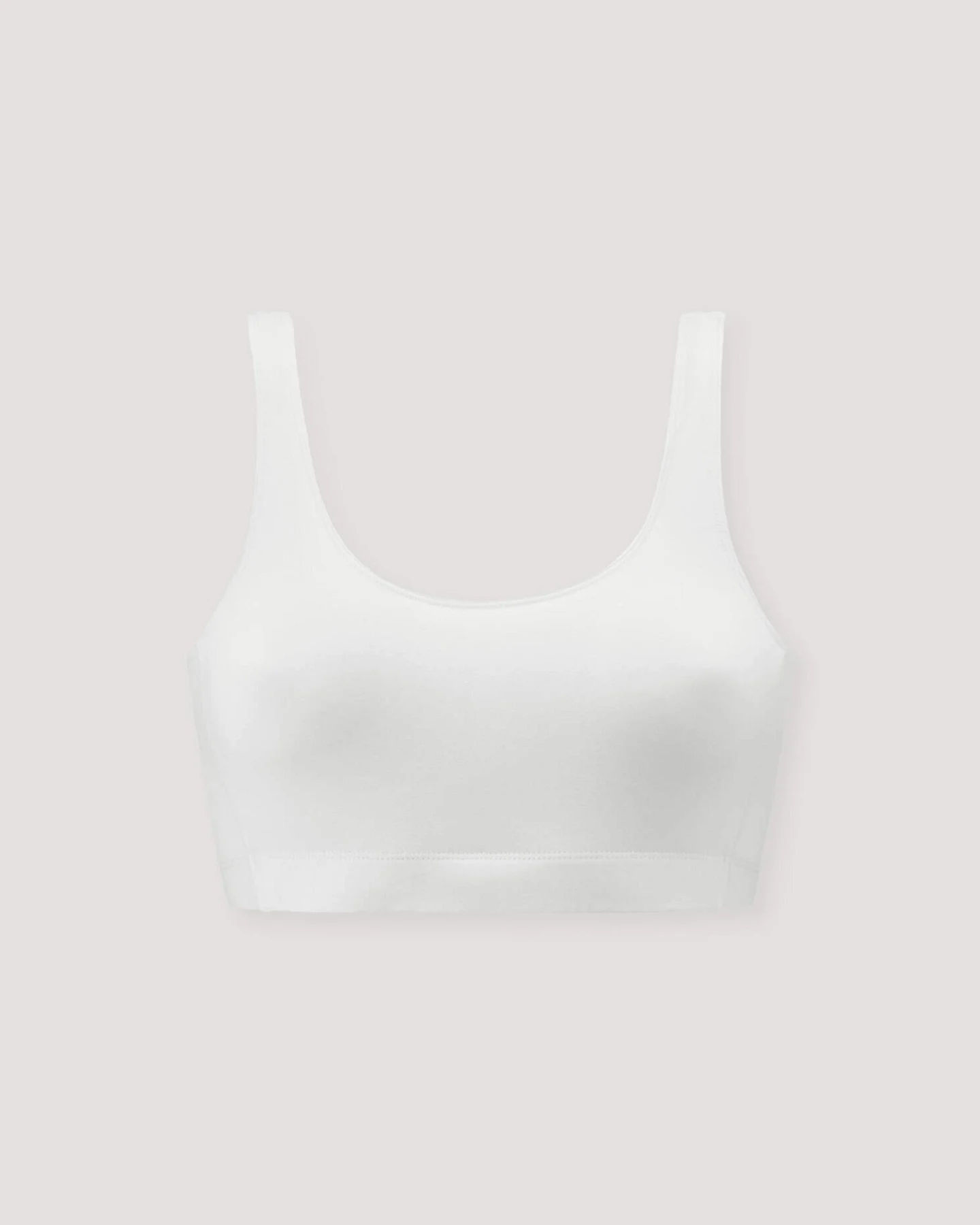 hessnatur Damen Bustier Softbund COTTON FEEL aus Bio-Baumwolle - weiß - Größe 34 – Ansicht 4