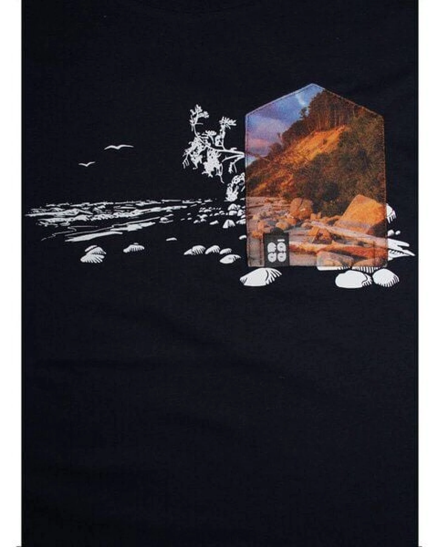 FÄDD Herren T-Shirt Rundhals aus Bio-Baumwolle "Nordsee BT" Navy Blau – Ansicht 2