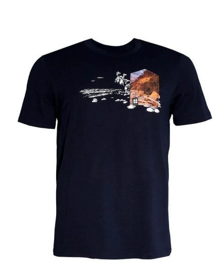 FÄDD Herren T-Shirt Rundhals aus Bio-Baumwolle "Ostsee BT" Navy Blau