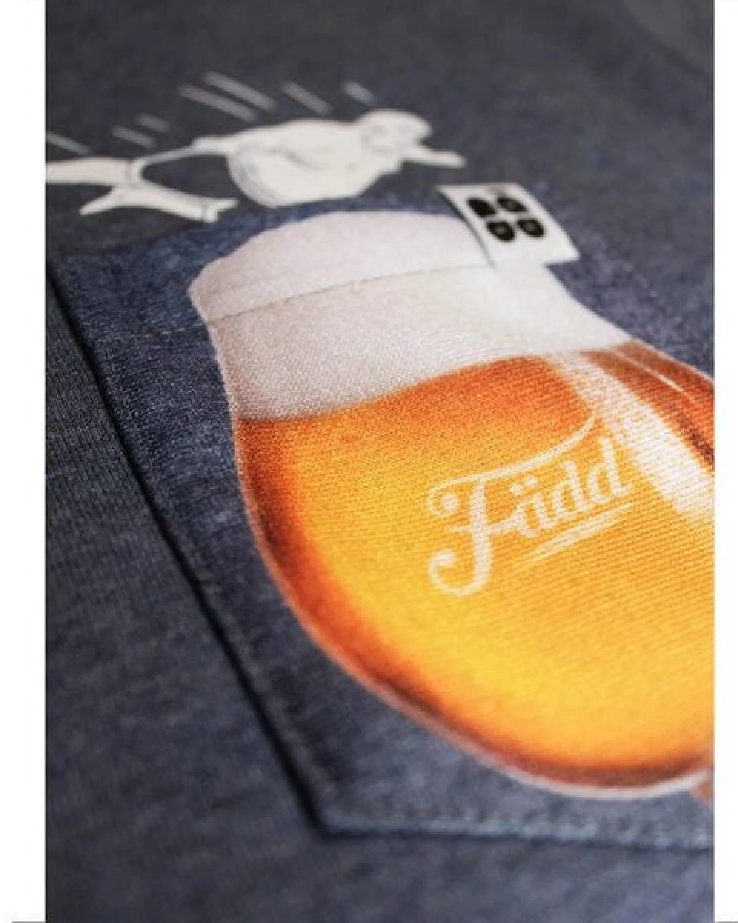 Herren Sweatshirt Pullover aus Bio-Baumwolle "Bier BT" Blau von Fädd – Ansicht 4