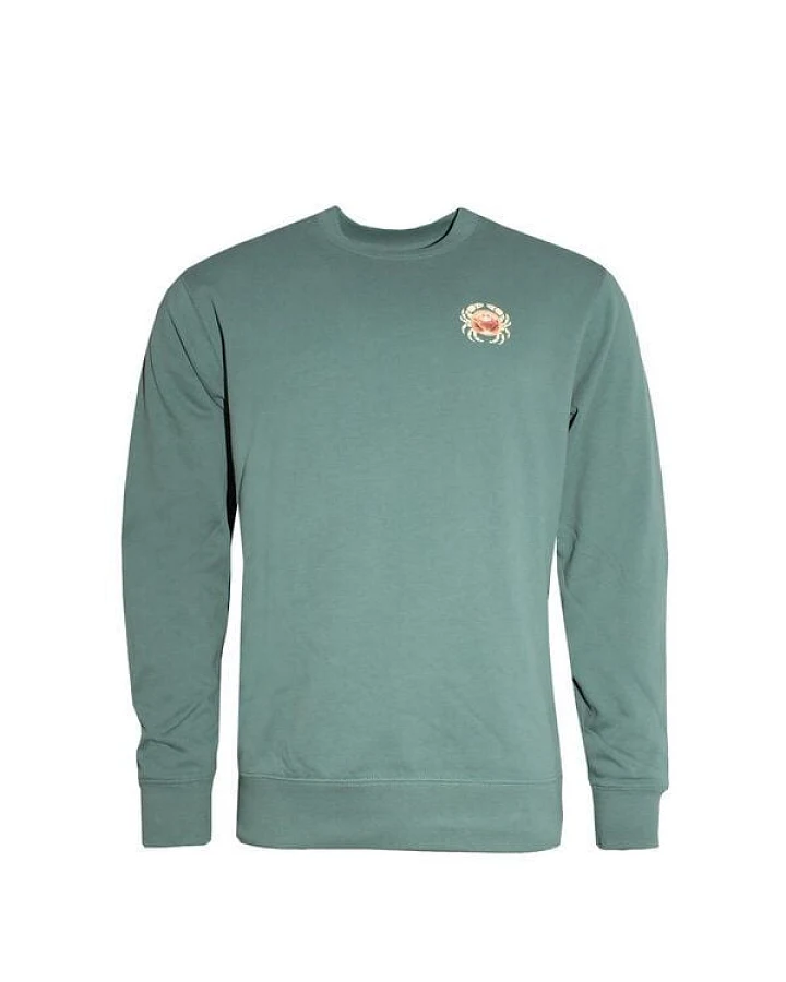FÄDD Herren Sweatshirt Pullover aus Bio-Baumwolle Kräbbs PäP Grün
