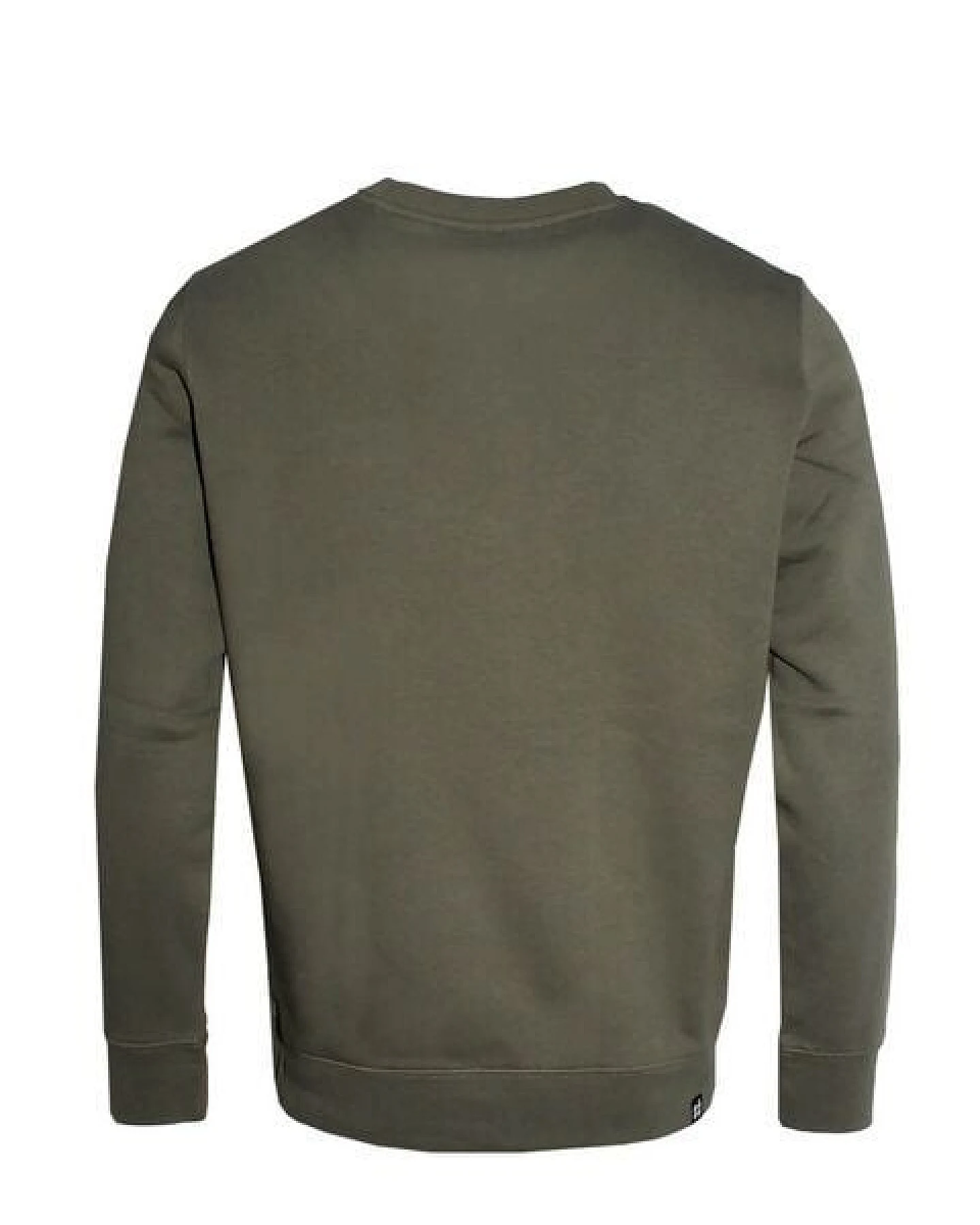 FÄDD Herren Sweatshirt Pullover aus Bio-Baumwolle Zuhause Pätsch Khaki Grün – Ansicht 3