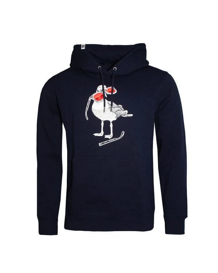 FÄDD Herren Sweatshirt Hoodie Bio-Baumwolle "Hipster Hans" Navy Blau