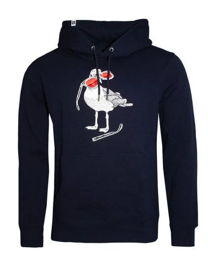 FÄDD Herren Sweatshirt Hoodie Bio-Baumwolle "Hipster Hans" Navy Blau