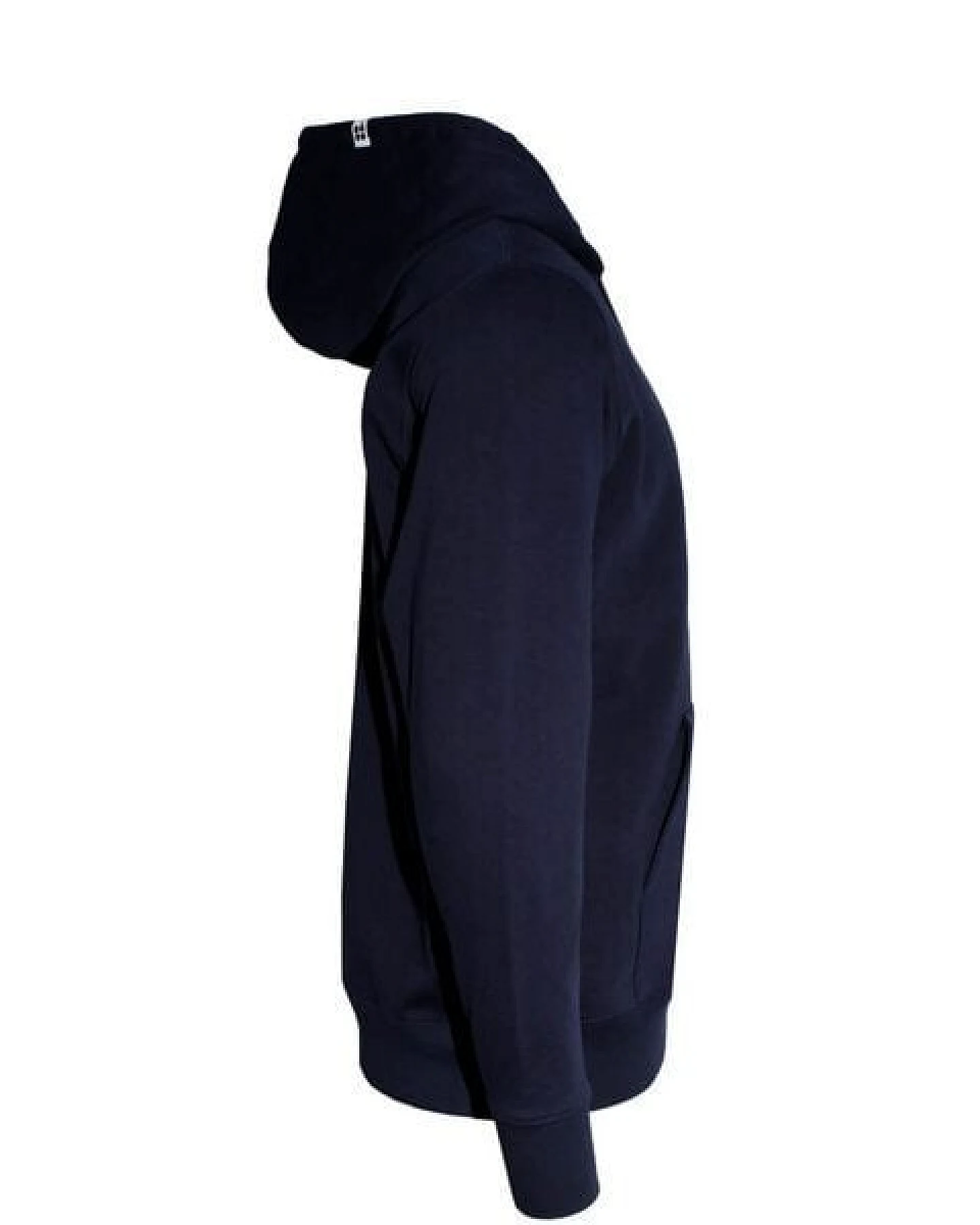 FÄDD Herren Sweatjacke Bio-Baumwolle "Meins PäP Print änd Pätsch" Navy Blau – Ansicht 4