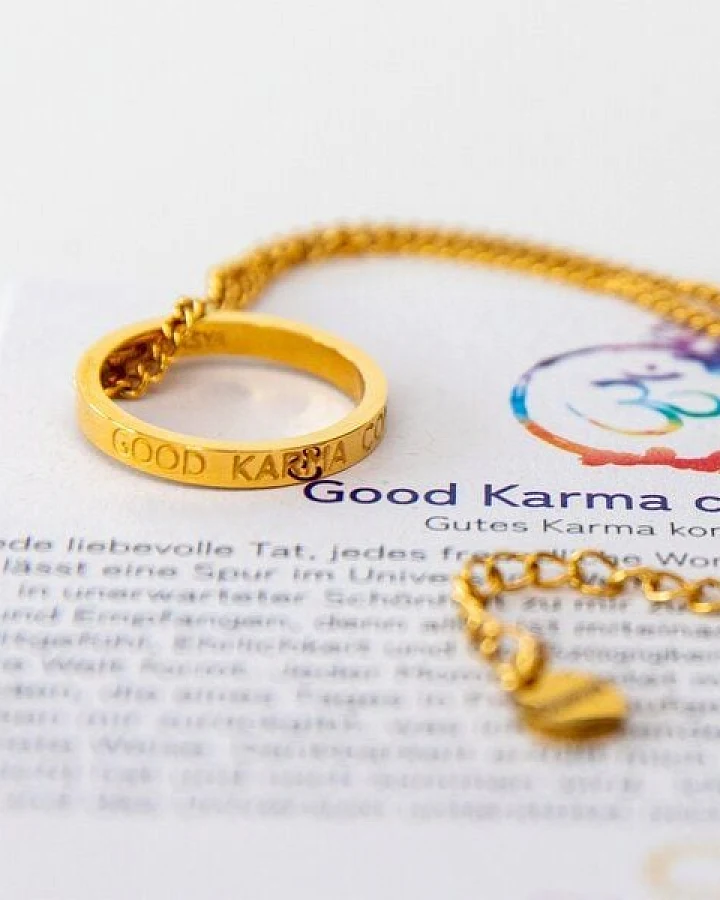 Divasya Vergoldete Kette mit Ring