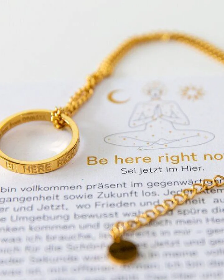 Divasya Vergoldete Kette mit Ring