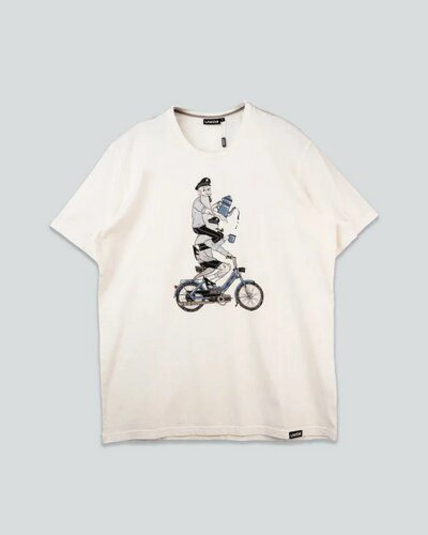 LAKOR T-Shirt aus Bio-Baumwolle - Hitching A Ride - Starwhite – Ansicht 3