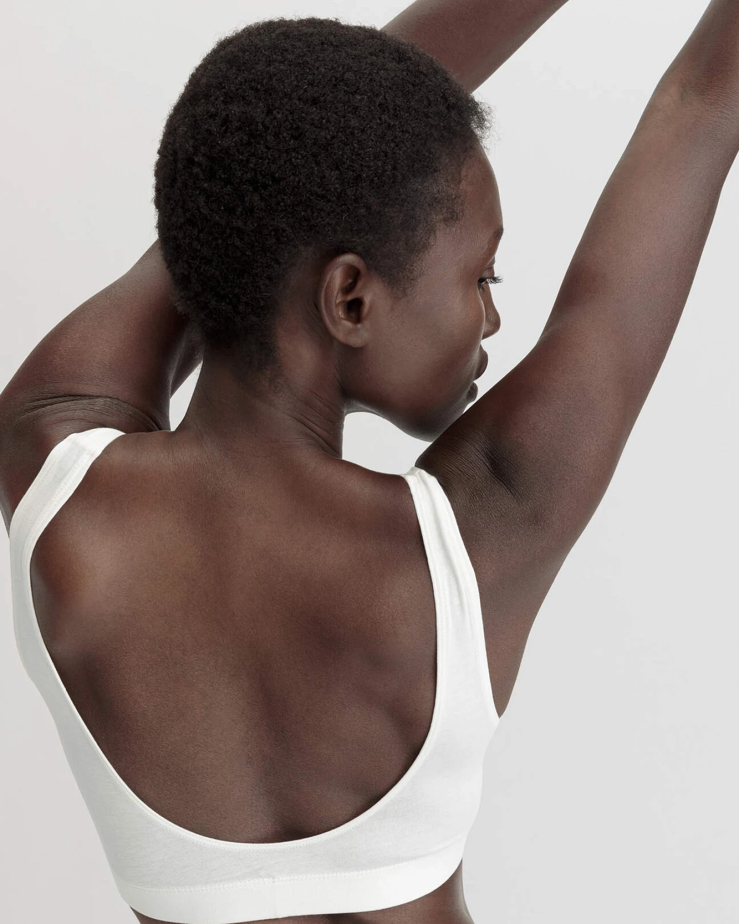 hessnatur Damen Bustier Softbund COTTON FEEL aus Bio-Baumwolle - weiß - Größe 40 – Ansicht 2