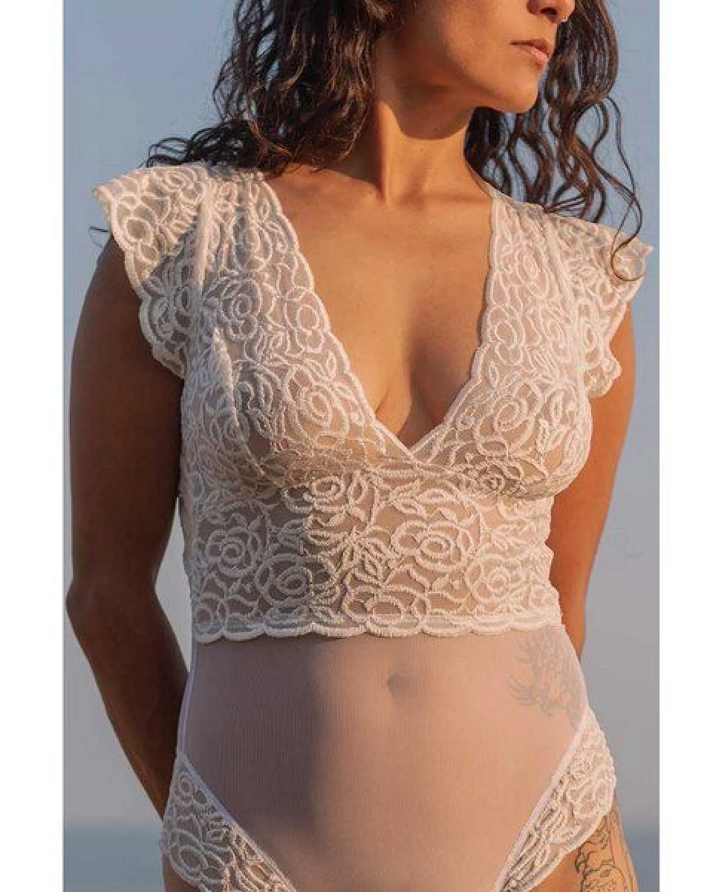 Anekdot Bodysuit Amara White – Ansicht 3