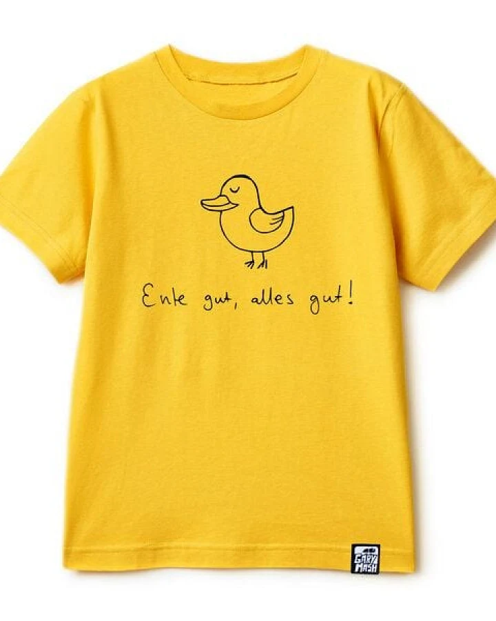 GARY MASH Kinder T-Shirt Ente gut, alles gut aus Bio-Baumwolle