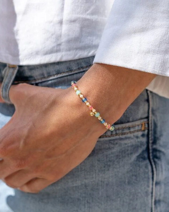 juni Sommer Perlenarmband "Amalfi" pastell