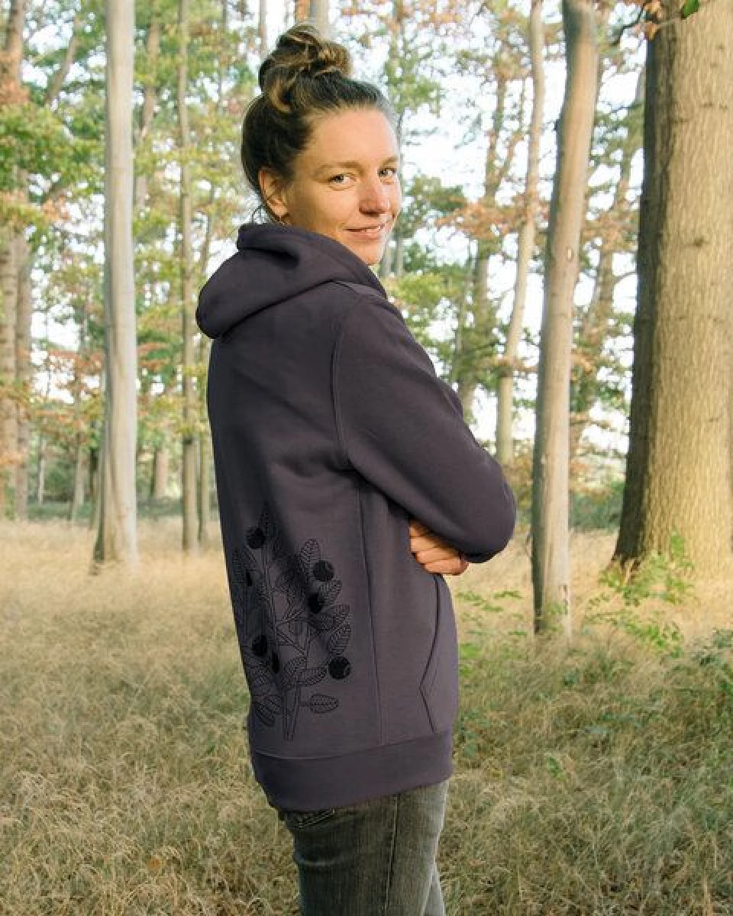 Cmig Unisex Hoodie Blaubeere für Damen & Herren – Ansicht 3