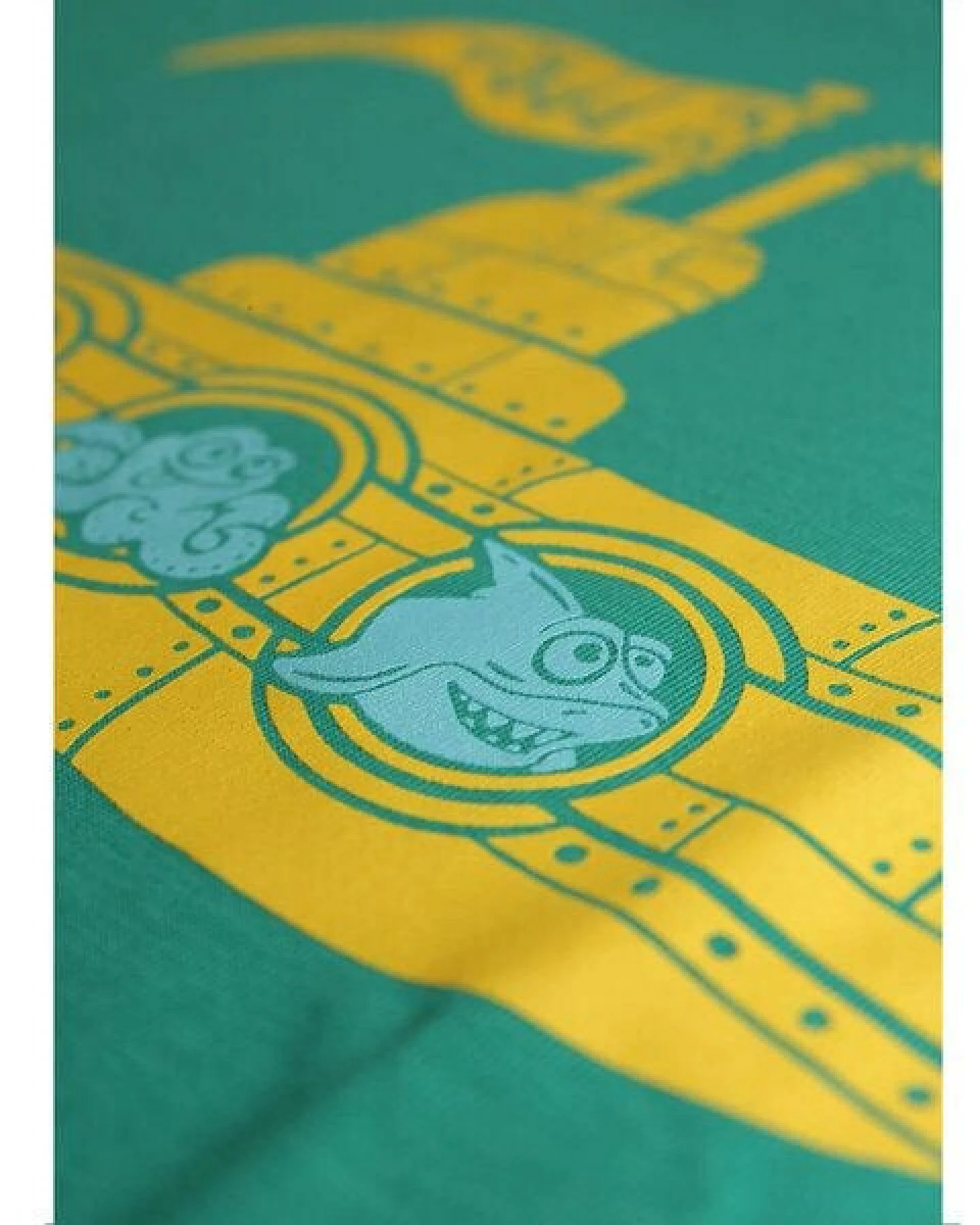 Kinder T-Shirt Rundhals aus Bio-Baumwolle "Untergegluggert" Grün Fädd – Ansicht 4