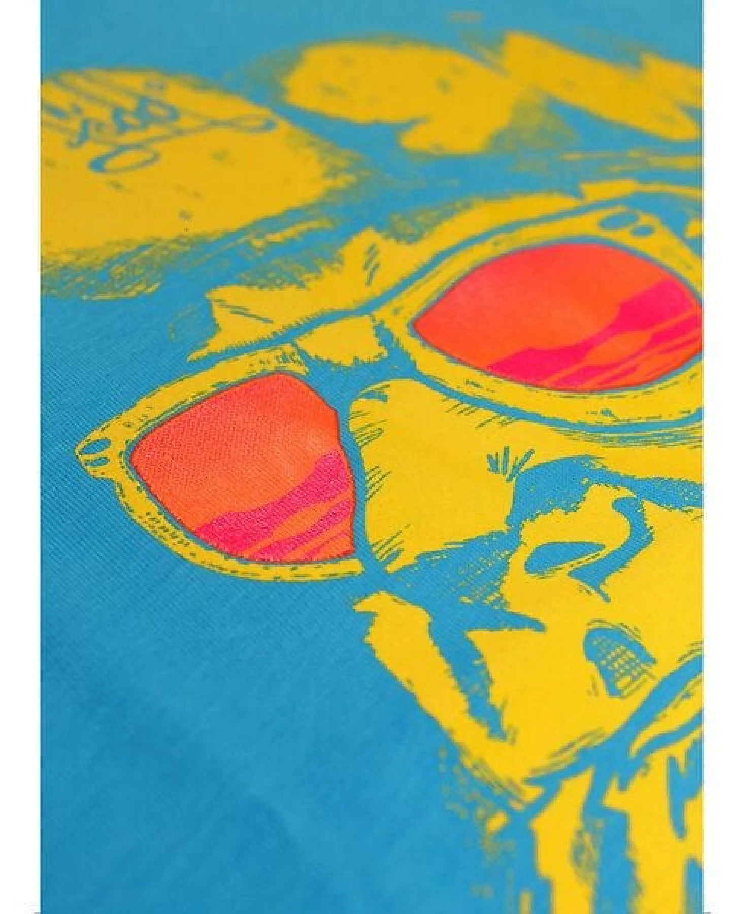 FÄDD Kinder T-Shirt Rundhals aus Bio-Baumwolle "Neon Hippster Hans" Blau – Ansicht 4