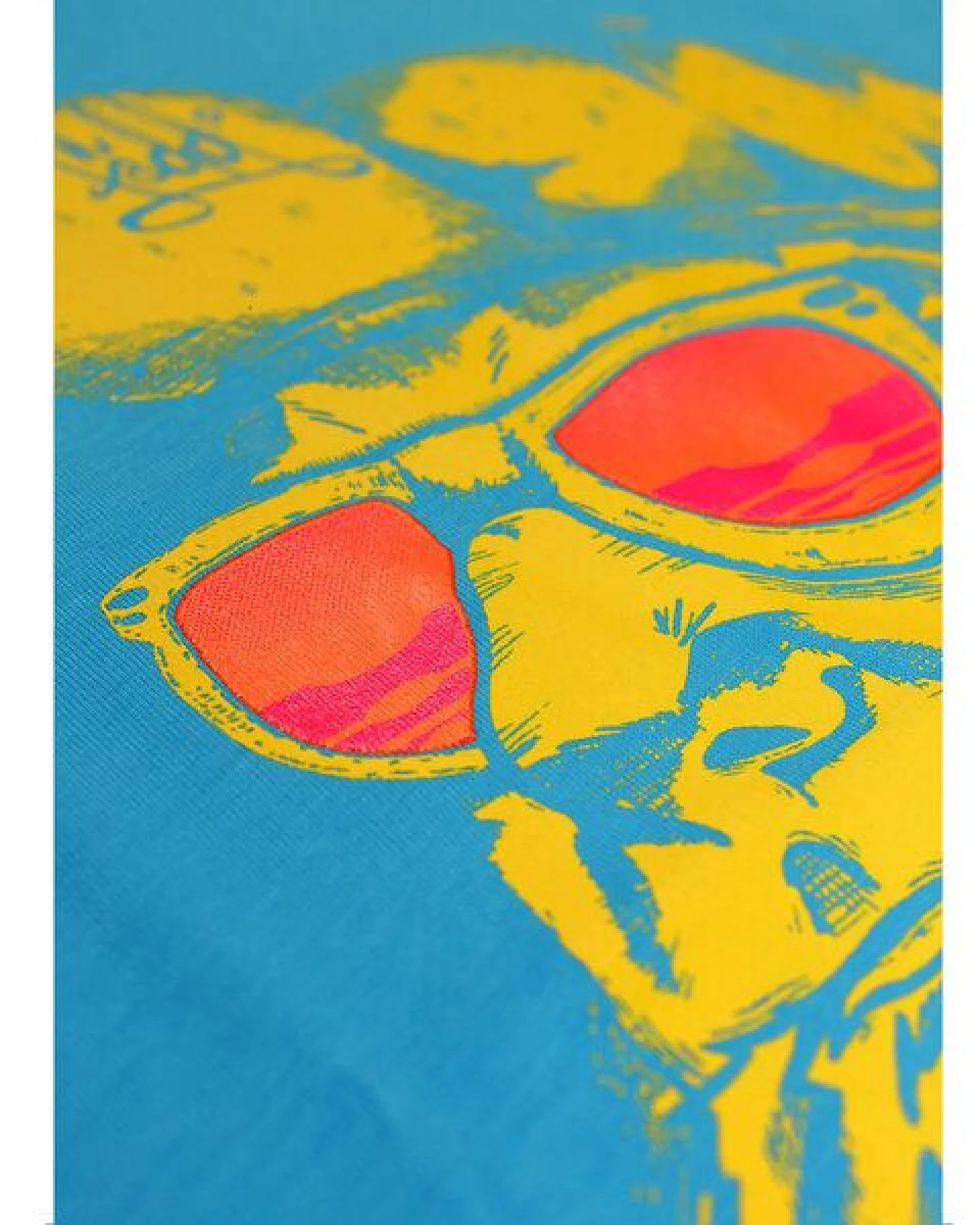 FÄDD Kinder T-Shirt Rundhals aus Bio-Baumwolle "Neon Hippster Hans" Blau – Ansicht 4