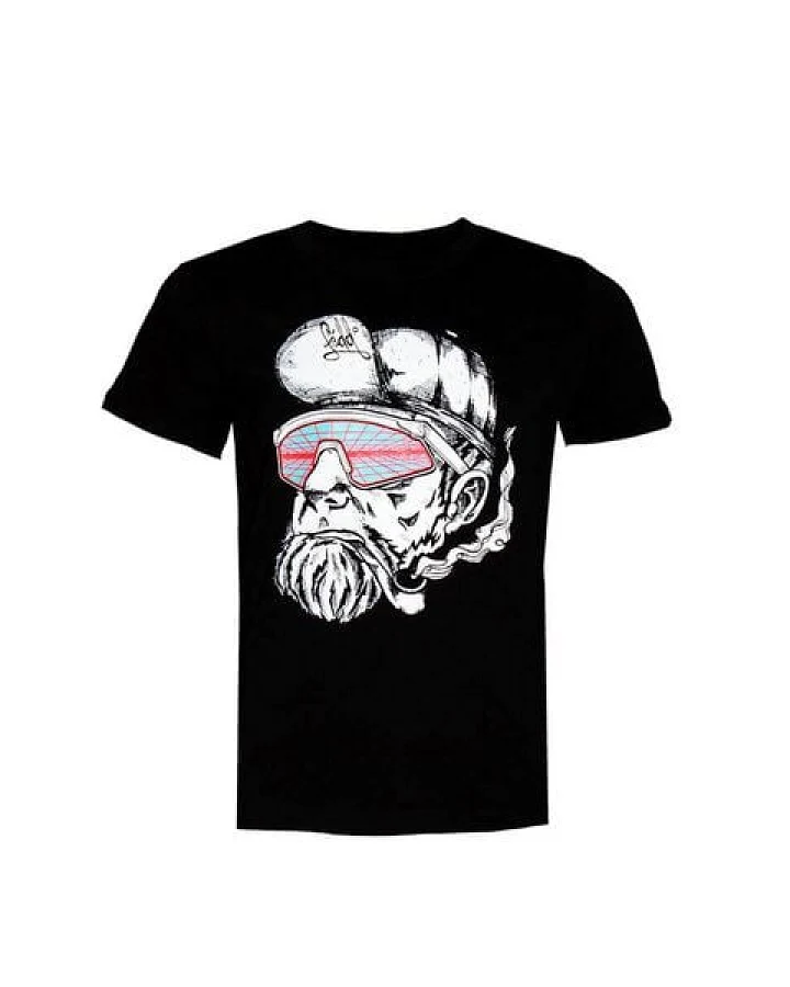 FÄDD Kinder T-Shirt Rundhals Bio-Baumwolle "Fläsch Hippster Hans" Schwarz
