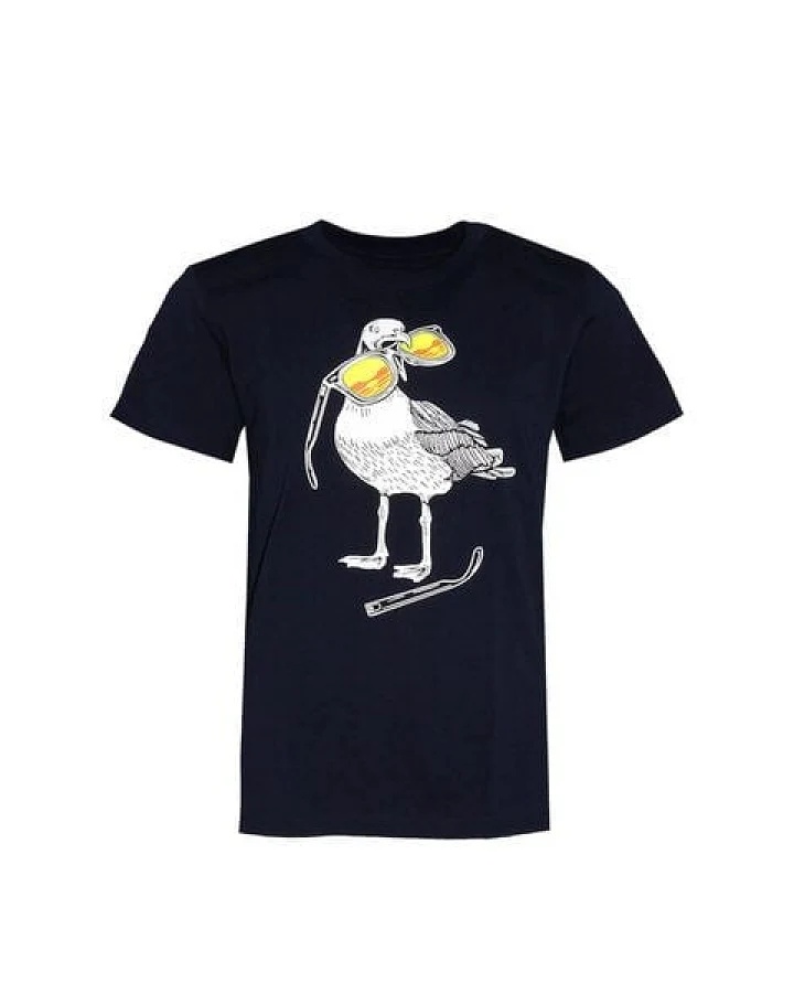 FÄDD Kinder T-Shirt Rundhals Bio-Baumwolle "Hippster Haps" Navy Schwarz