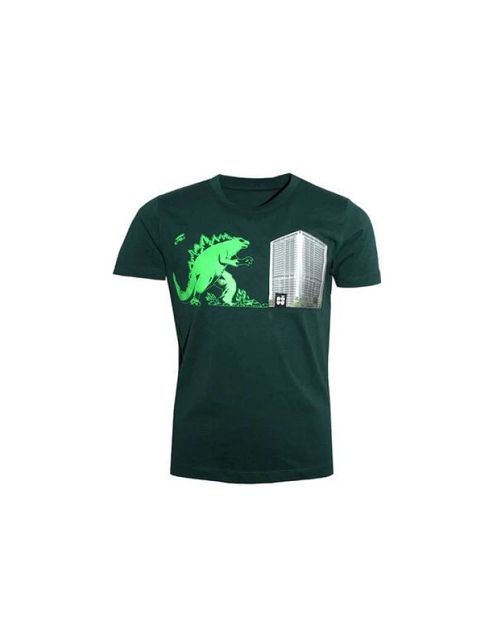 Kinder T-Shirt Rundhals Bio-Baumwolle "Kaiju BT (Kidz)" Grün von Fädd